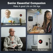 CallToU Caregiver Call Button with Pager Elderly Monitoring System Personal Alarm