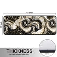 thumbnail image 5 of Kitchen Rugs Sets Of 2,Black Marble Gold Dot Pattern Anti Fatigue Kitchen Mat Rugs Non Slip Washable,Decorative Kitchen Floor Mats for Kitchen,Sink,Laundry,17"x47"+17"x47", 5 of 5