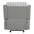 thumbnail image 6 of Furniture of America Gortier Fabric Indoor Manual Glider Recliner, Gray, 6 of 6