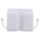 thumbnail image 4 of Paquete de 2-4 soportes para teléfono montados en la pared, adhesivos, estante de carga para el hogar con ganchos 3 piezas, 4 of 7
