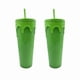 thumbnail image 1 of 2X 2023 Slime Green Glow in the Dark Tumbler Cup 24oz, 1 of 5