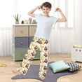 thumbnail image 5 of joogoo Cartoon Monkey Bananas Cute Pajama Pants Pj Bottoms Sleepwear Lounge XL, 5 of 9