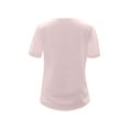 thumbnail image 4 of DuoJiaJ Women's Elegant Lace V Neck Short Sleeve Solid Tops Shirt Blouse Pink XXL, 4 of 4