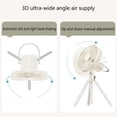 thumbnail image 5 of 10000mAh Camping Fan Rechargeable Portable Tent Fan Wireless Ceiling Electric with Power LED Light 120°Head Shaking, 5 of 9