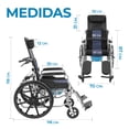 thumbnail image 4 of Silla De Ruedas Reclinable Con Posapiés Y Wc Extraíble, 4 of 8