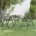 thumbnail image 4 of vidaXL Folding Patio Chairs 4 pcs Expanded Metal Mesh Anthracite, 4 of 18