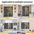 thumbnail image 6 of Retro Sunflower Kitchen Curtains 63 Inch Length, Spring Summer Farmhouse Floral Butterfly Grommet Top Bedroom Living Room Curtains, Light Filtering Cafe Curtain Drapes 2 Panels Set 84''x63'', 6 of 9