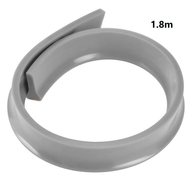 Xihbxyly Tira de Sellado de Goma Gris, Barrera Flexible Autoadhesiva, Impermeable, Forma Triangular, para Cocina y Baño, Separación de Humedad y Humedad, Fácil de Instalar, Longitud de 100 a 200 Cm.