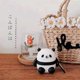 thumbnail image 3 of 2 pieces of 3D panda cartoon animal design Airpods protective cover, soft, 3 of 5