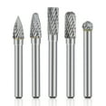 thumbnail image 1 of Amdohai 5Pcs Double Cut Tungsten Carbide Burrs 8mm Rotary Burr Set 1/4 Inch Shank Die Grinder Bit, 1 of 7