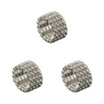 thumbnail image 2 of Guardoinrt Exquisite Inlaid Ring Durable Alloy With Shimmering Diamonds For Luxurious Feel silver 4 rows 3Set, 2 of 6