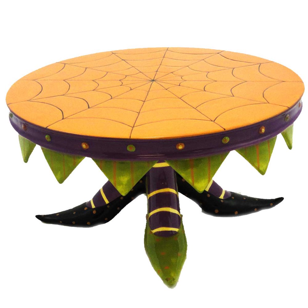Halloween WITCH'S SHOE CAKE PLATE Ceramic Ceramic Patience Brewster