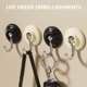 thumbnail image 2 of Removable Adhesive Hooks, Heavy Duty Utility Hooks Reusable Wall Hook For Kitchen Bathroom, 2 of 3