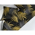 thumbnail image 2 of Palm Bed Runner Set, Modern Themed Pattern of Exotic Island Leaves with Dots Summer Hawaiian Theme, Decorative Bedding Scarf & 2 Pillow Shams for Hotels Homes, King, Dark Grey Mustard, by Ambesonne, 2 of 3