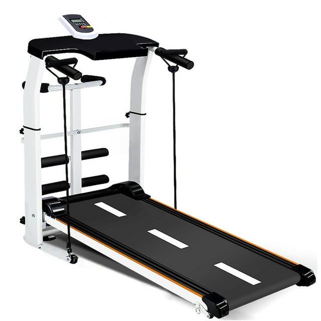 Caminadora compacta multifuncional para hogar, diseño plegable y silencioso, ideal para ejercicios de pérdida de peso y fitness, color negro 401.
