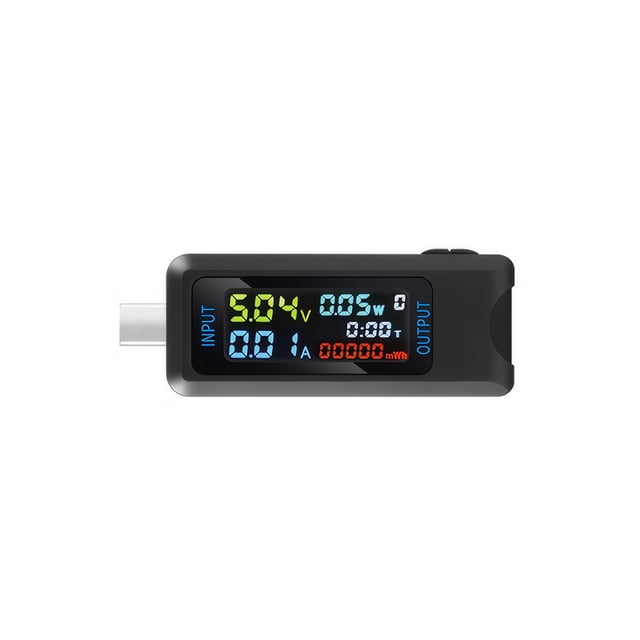 Maytalsory Testeur Numérique Portable avec Capacité de Tension et Courant Multifonctionnel 6527t(TypeC)