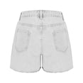 thumbnail image 6 of biudgviw Denim Shorts for Women Trendy Mid Rise Short Jeans Wide Leg Summer Casual Shorts with Pockets, 6 of 7