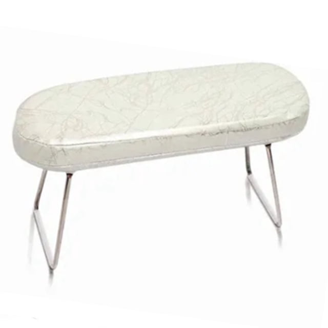 Reposabrazos para uñas de piel sintética, cojín para manicura, accesorios para decoración de uñas, herramienta para uso técnico en mesa de salón de uñas, color blanco