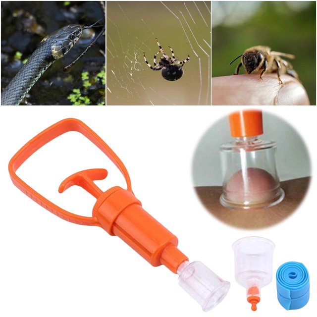 Kit Mordedura Sting Venoms Extractor Suction Bombes Herramienta (juego Bolsa)