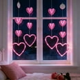 thumbnail image 5 of LED Heart-Shaped Star-Shape Curtain Lights - Battery Operated with Suction Cups for Proposal, Wedding, Party & Romantic Decoration,Valentines Day Decoration, 5 of 7