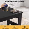 thumbnail image 5 of Portable Coffee Table with Foldable Legs, Modern Wood Center Table for Small Space, Living Room,Black, 5 of 8