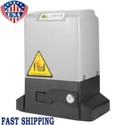 New Arrival 3300 lb Automatic Sliding Gate Opener with 2 Remote Controls, Electric Rolling Driveway Fence Slide Gate Motor, Complete Gate Operator Hardware Security System Kit