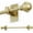 Gold, variant on No Drill Curtain Rods for Window 28 to 47 Inches, 5/8 Inch Diameter Renter Friendly Drapery Rod with Adhesive Brackets without Drilling, Adjustable from 27 to 52 Inches, White