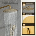 thumbnail image 3 of Shower System with Shower Head, Hand Shower, Slide Bar, Bodysprays, Shower Arm, Hose, Valve Trim, and Lever Handles, 3 of 8