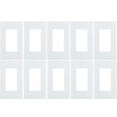 thumbnail image 1 of Placa de pared Leviton 80301-SW Decora Plus de 1 elemento sin tornillos, color blanco, 1 of 2