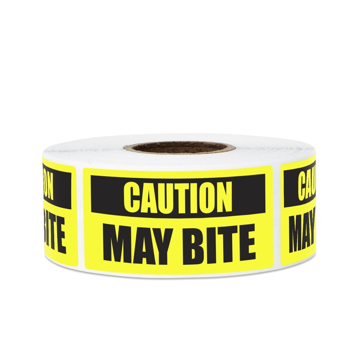 CAUTION I WILL BITE VELCRO PATCH (YELLOW)