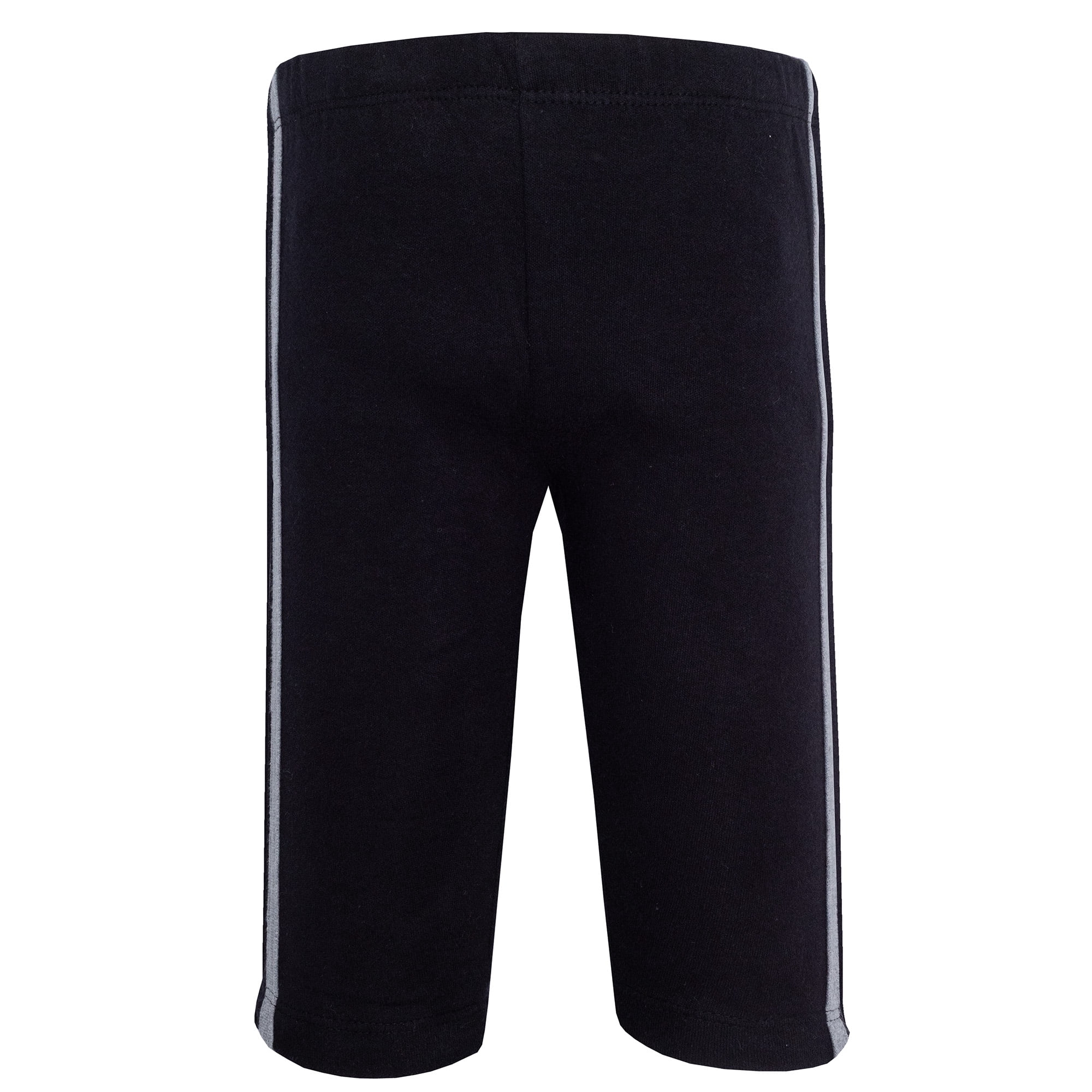 Hudson Baby Boy Cotton Pants and Leggings, Heather Gray Black, 2T