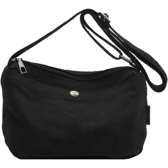 JennyShop Japanese Minimalist Solid Color Canvas Phone Bag - Compact Unisex Crossbody/Shoulder Tote