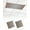 Brown and Gray, variant on Brown Ombre Fluorescent Light Covers for Ceiling Lights 4x2 feet, 1 Pack Magnetic Light Filters for Classroom, Modern Gradient Art Abstract Fluorescent Light Shade Panel for Office School Drop Home