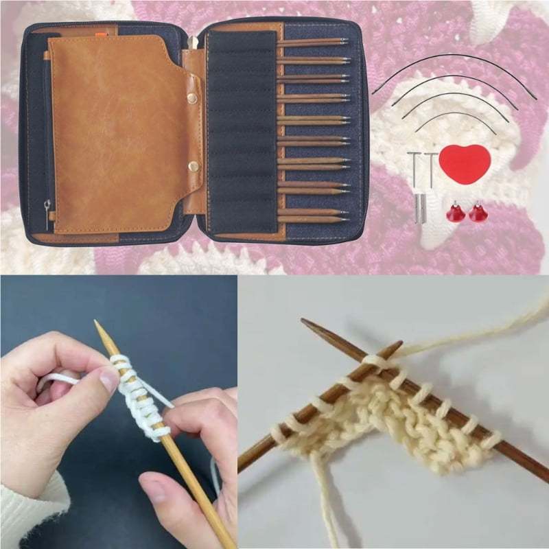 Zecic Natural Wood Interchangeable Knitting Needle With Detachable For Enthusiasts