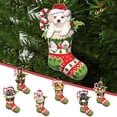 thumbnail image 4 of Nuevo Y Divertido Colgante Plano Para Árbol De Navidad Con Forma De Perro Para Decorar El Interior Del Coche, 4 of 4