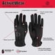 thumbnail image 2 of Guantes deportivos Zero Friction para mujer, color negro, ajuste universal, 2 of 2