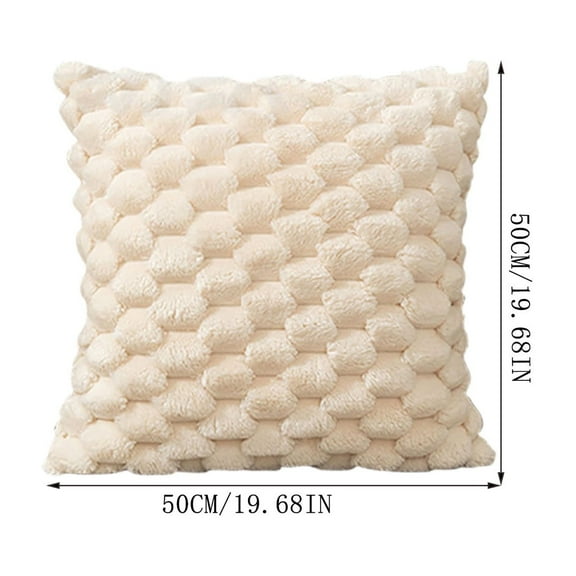 Super Soft Cozy Decorative Throw Pillow Covers Fuzzy Faux Cushion Cover Pillowcase for Sofa Couch Bed Livingroom