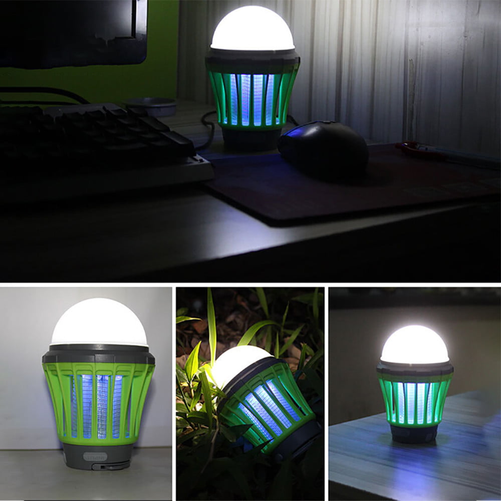 UV Solar LED Electric Fly Insect Bug Pest Mosquito Trap Zapper Killer Night Lamp 