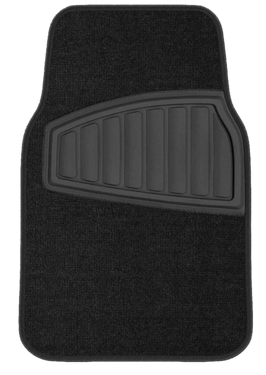 Auto Drive 4-Piece Carpet Floor Mats, Black photo 4