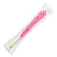 Pink Rock Candy Crystal Sticks Cherry Flavored 36 Indiv. Wrapped