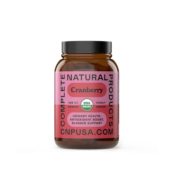 Organic Cranberry Capsules 500 mg Organic Natural Cleansing Cranberry Urinary Tract Health Capsules