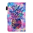 thumbnail image 4 of Samsung Galaxy Tab A 7.0 inch 2016 Tablet SM-T280/T285 Case, Dteck Cute Pattern PU Leather Flip Folio Stand Wallet Case Cover Built-in Card Slots, Pineapple, 4 of 7