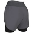 thumbnail image 7 of Exxact Sports 2 in 1 Shorts Women - Athletic Shorts with Spandex Underneath, Dry Fit Running Shorts with Pockets Women (Charcoal, AL), 7 of 7