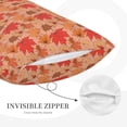thumbnail image 5 of Fotbe Yellow And Red Maple Leaves Pillow Cases - Envelope Closure - Luxury, Extra Soft, Cooling Pillow Covers - Wrinkle, Fade, Stain Resistant-20"x30", 5 of 8