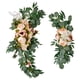 thumbnail image 1 of Flores artificiales rústicas, decoración de arco, arreglo floral, vegetación decorativa, guirnaldas florales para dormitorio, ventana, , champán perfecl Guirnalda de arco de boda, 1 of 8