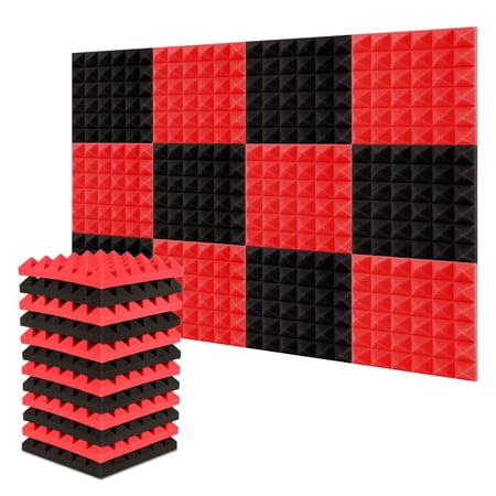 UPC: 0616050607979 | Agptek 12 Packs 2 x12 x12  Soundproof Pad Sound Absorbing Foam Panels for Recording Studio TV Room Office