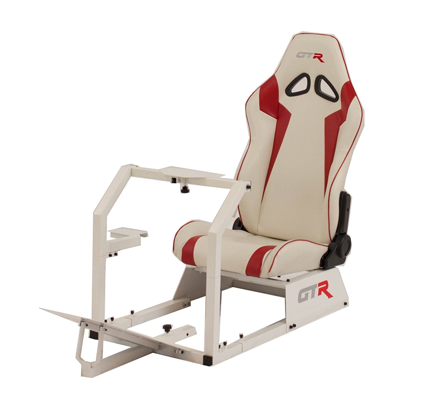 GTR Racing Simulator GTAWHTS105LWHTRD GTA 2017 Model White Frame with
