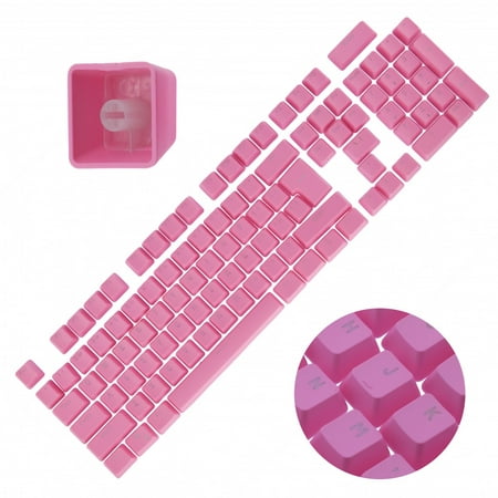 Backlit Double Shot Color Keycaps Cherry MX Mechanical Keyboard Themes Pink
