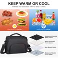 thumbnail image 3 of NOL Natural Organic Lifestyle Large Lunch Bag Insulated Cooler lunch Bag for Men Women Waterproof Lightweight Lunch Box Organiser Leakproof Cooler Tote for Work (Black), 3 of 6