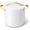 White, variant on Stock Pot - 12 Qt Ceramic Coated With Lid - Free From Forever Chemicals - Large for Bigger Batches - Cream